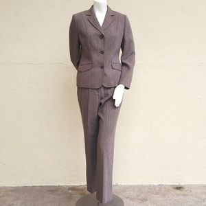 Ann Taylor LOFT 2 Piece Wool Suit 8 P Blazer Pants